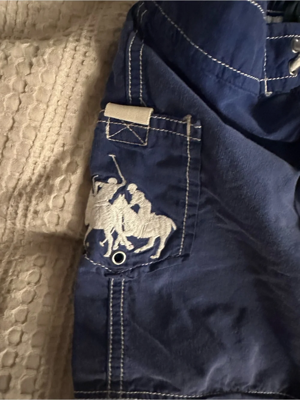 🐎Polo by Ralph Lauren Boys Blue Italy Patch Swim Shorts